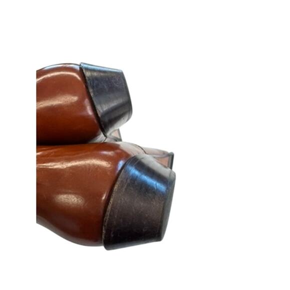 "GIAMPAOLO" ITALY Brown Knee High Leather Boots SZ 39 Country Cowgirl Horse Girl - Picture 13 of 15